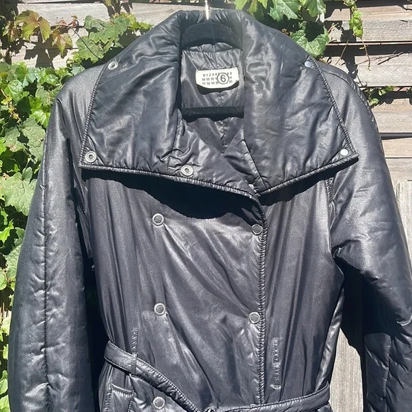 MM6 MAISON MARGIELA PUFFER LONGLINE COAT SIZE 42 - Picture 2 of 8